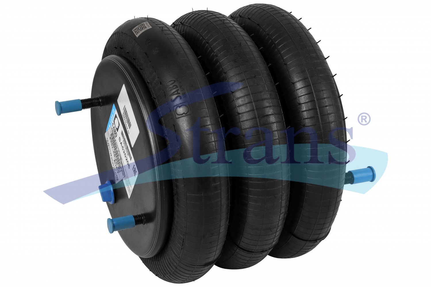 Пневмоподушка Трисекційна Blacktech 300*276Mm На 2-Ві Шпильки